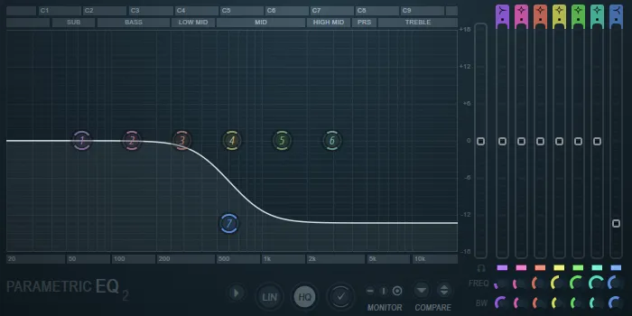 (Figure 5c) EQ settings