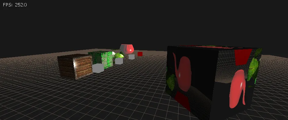 A screenshot demonstrating framebuffers