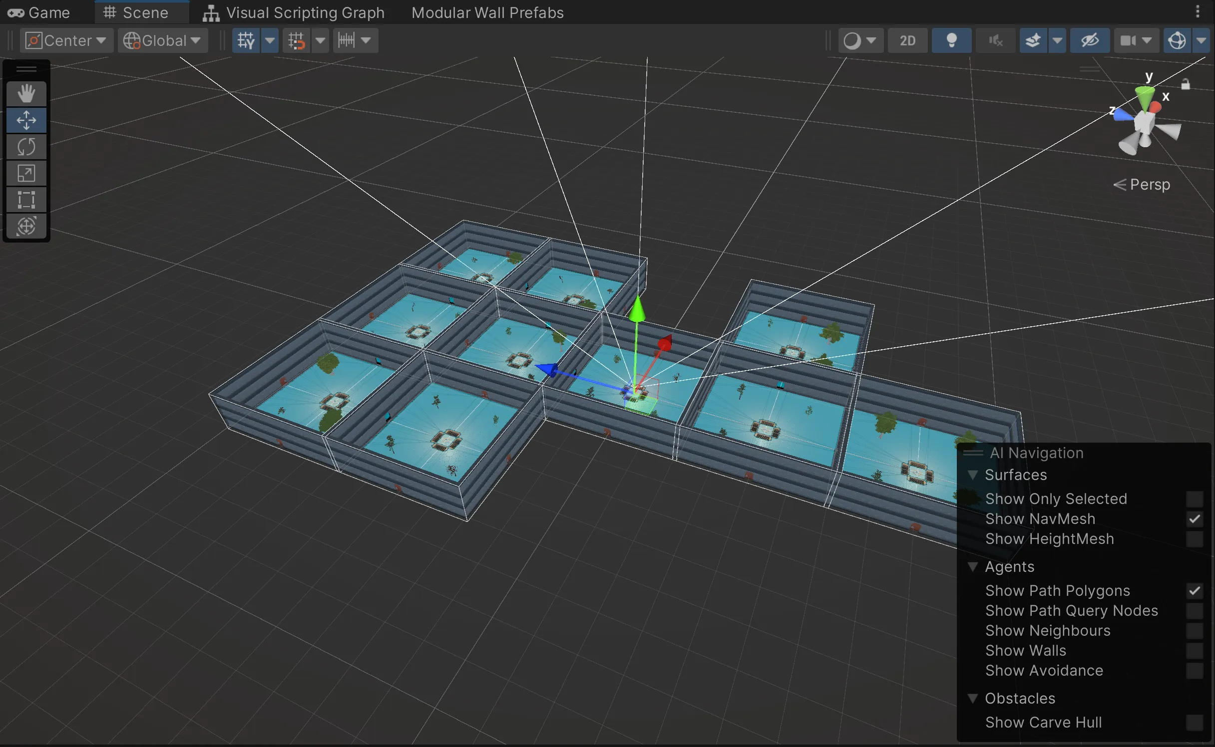 A randomly generated second room layout